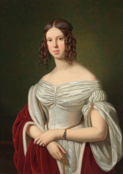 Retrato de Marie Felicitas zu Fürstenberg de Franz Ittenbach